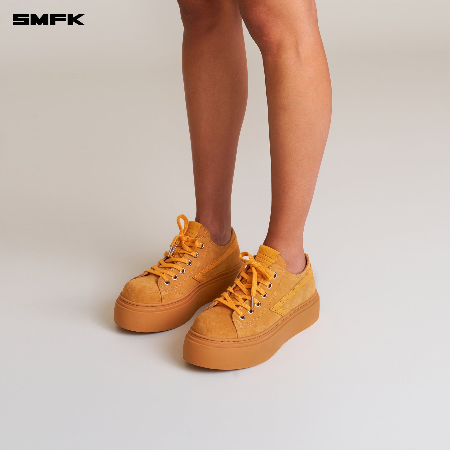 COMPASS METEOR SUEDE LEATHER SNEAKER_Ginger
