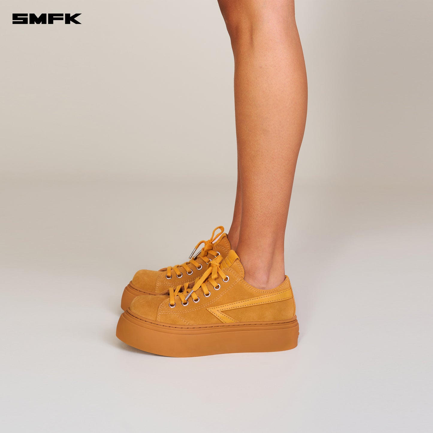 COMPASS METEOR SUEDE LEATHER SNEAKER_Ginger