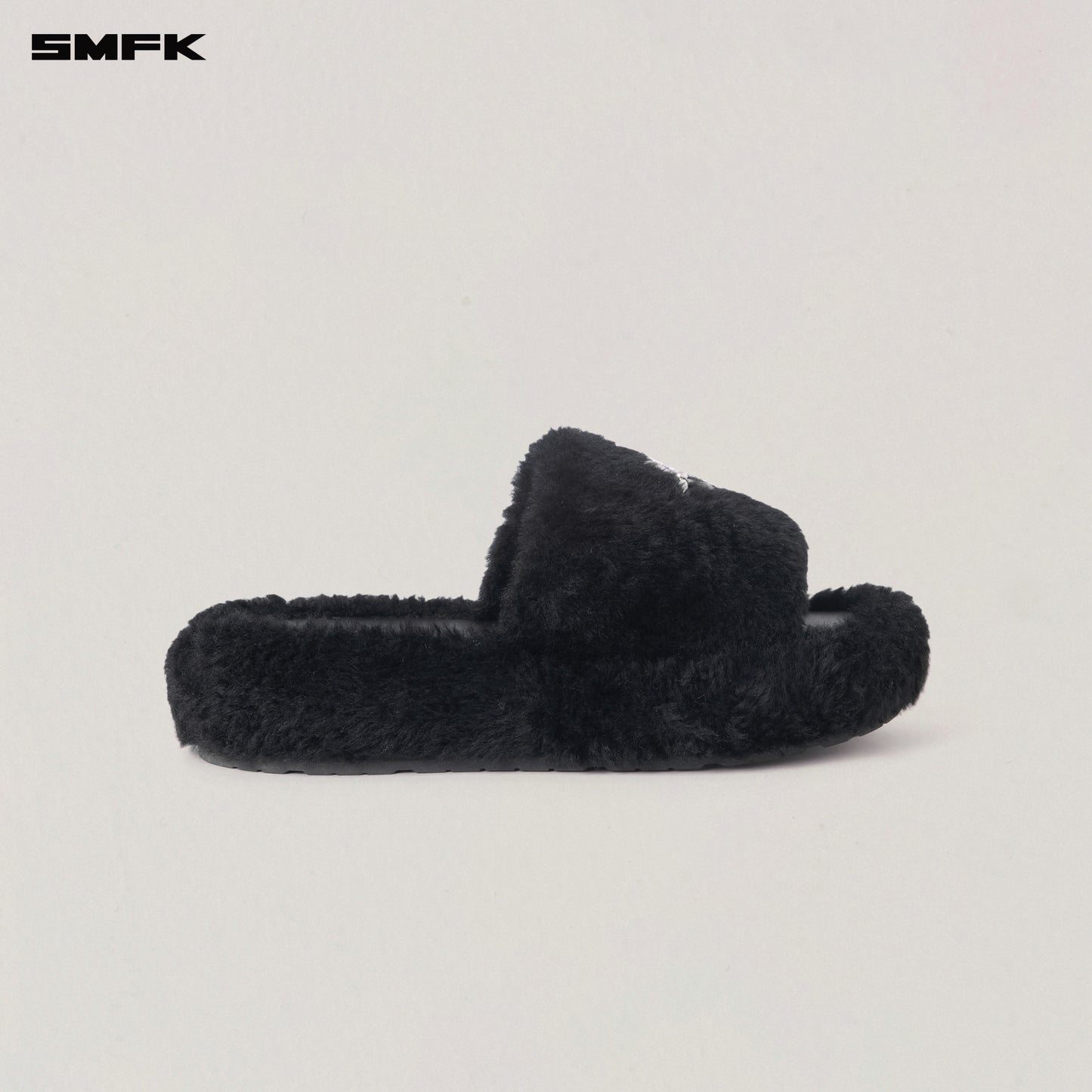 COMPASS MODE UNITY SHEARLING SLIPPER/ WILD BLACK