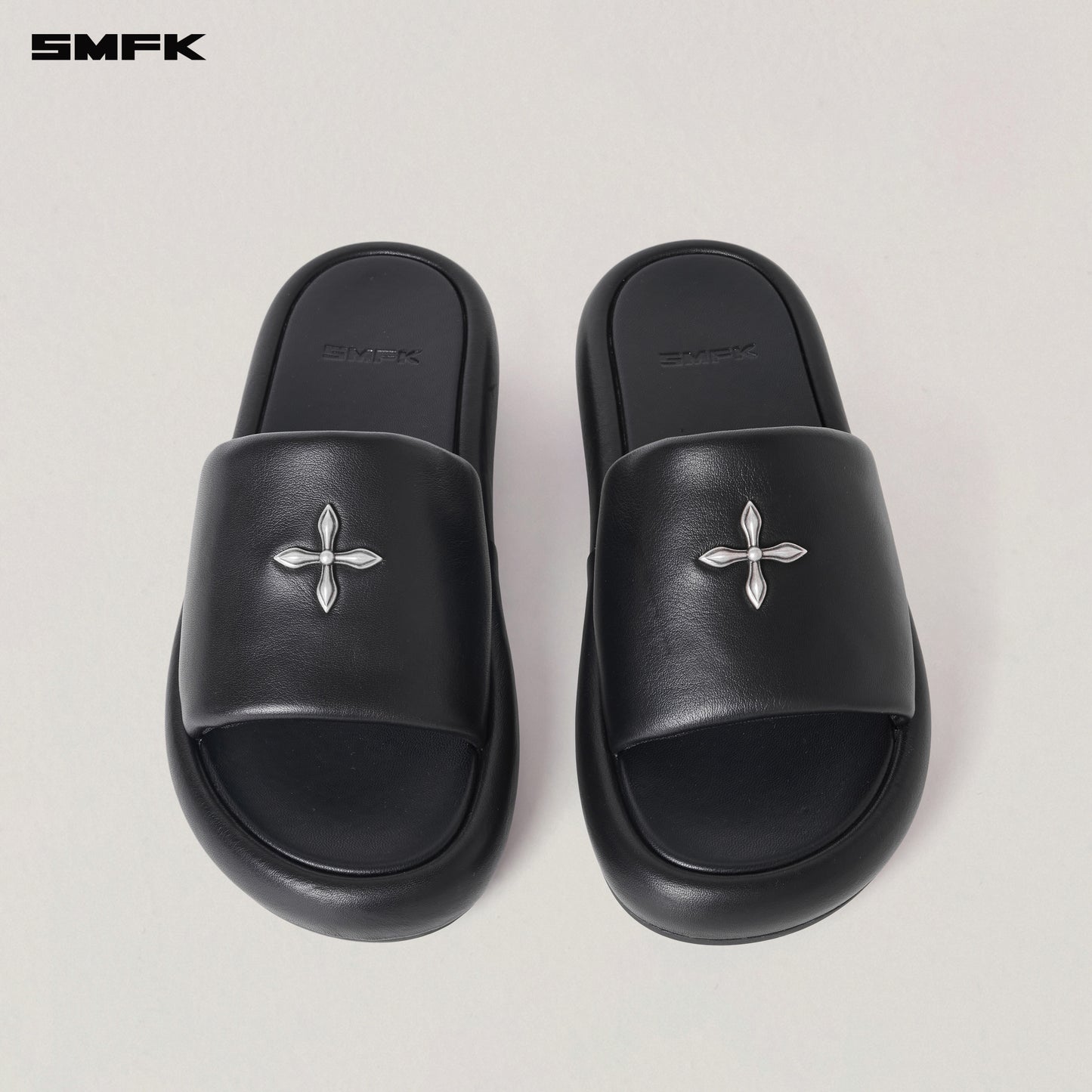 COMPASS MODE UNITY LEATHER SLIPPER/ WILD BLACK