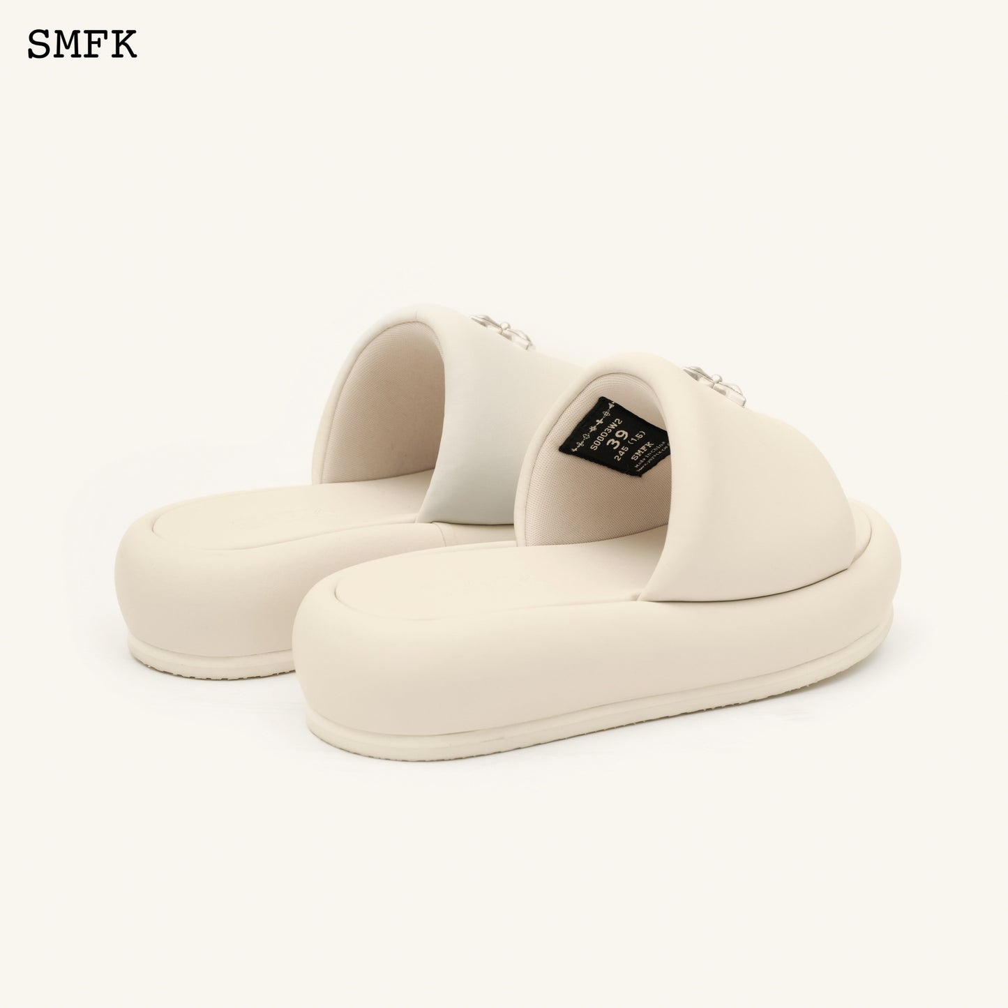 COMPASS Cross Classic Slippers Women's Shoes Milk white