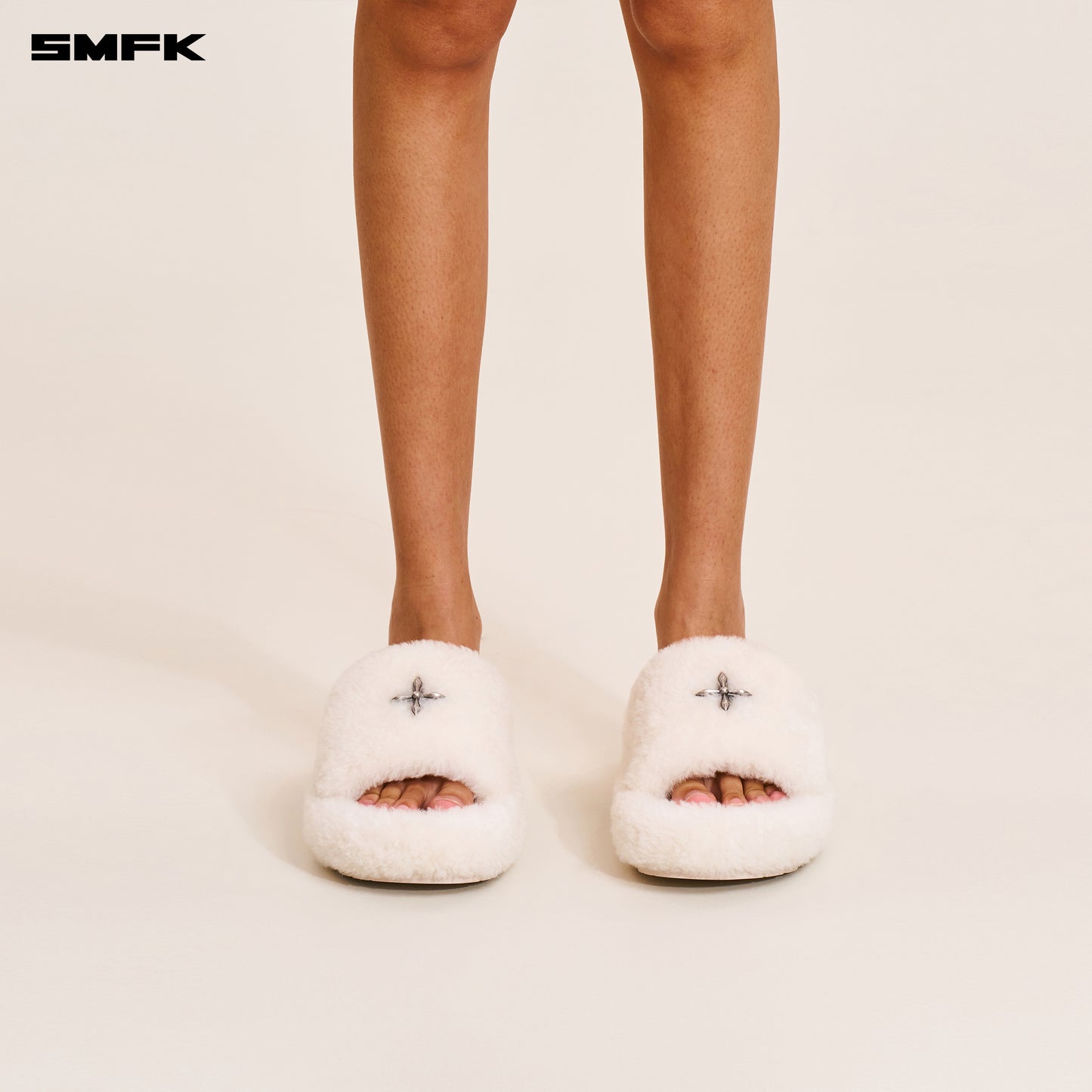 COMPASS MODE UNITY SHEARLING SLIPPER/ SNOW MOUNTAIN WHITE
