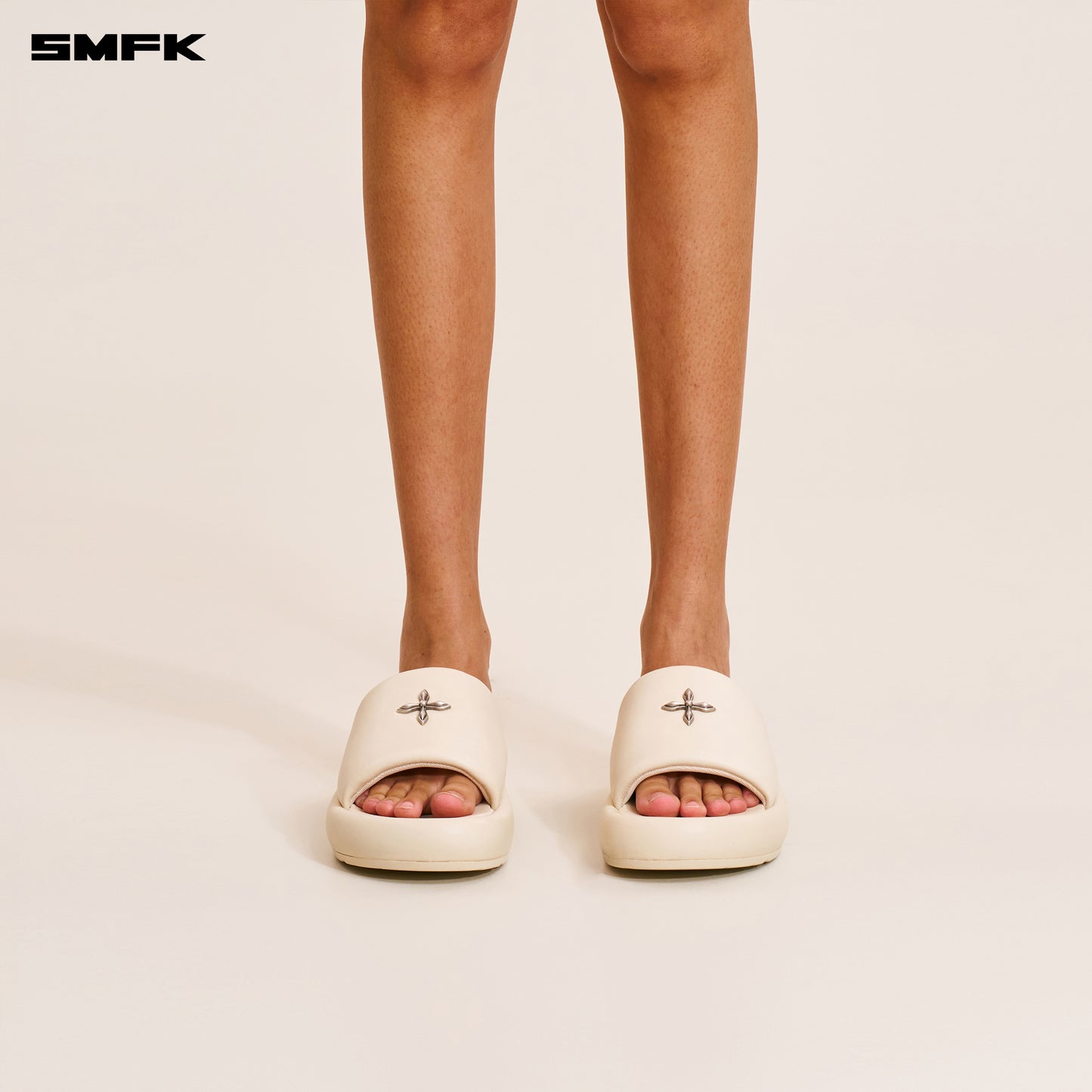 COMPASS MODE UNITY LEATHER SLIPPER/ SNOW MOUNTAIN WHITE