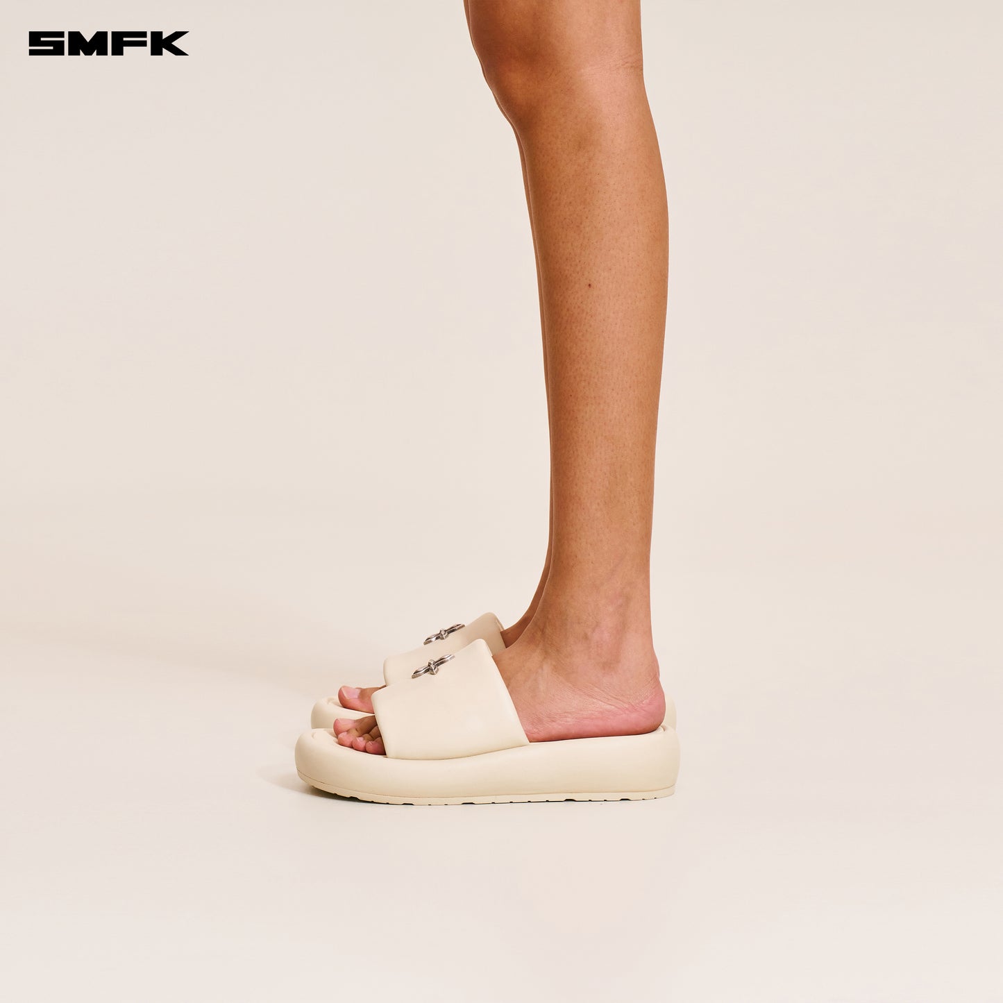 COMPASS MODE UNITY LEATHER SLIPPER/ SNOW MOUNTAIN WHITE