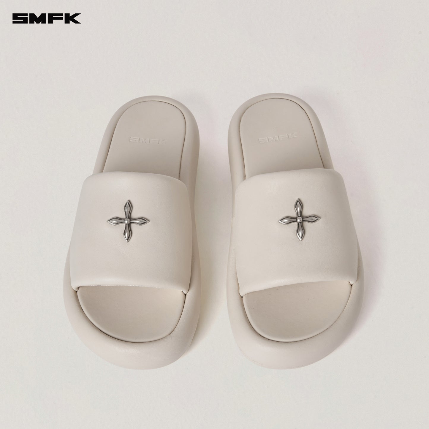 COMPASS MODE UNITY LEATHER SLIPPER/ SNOW MOUNTAIN WHITE