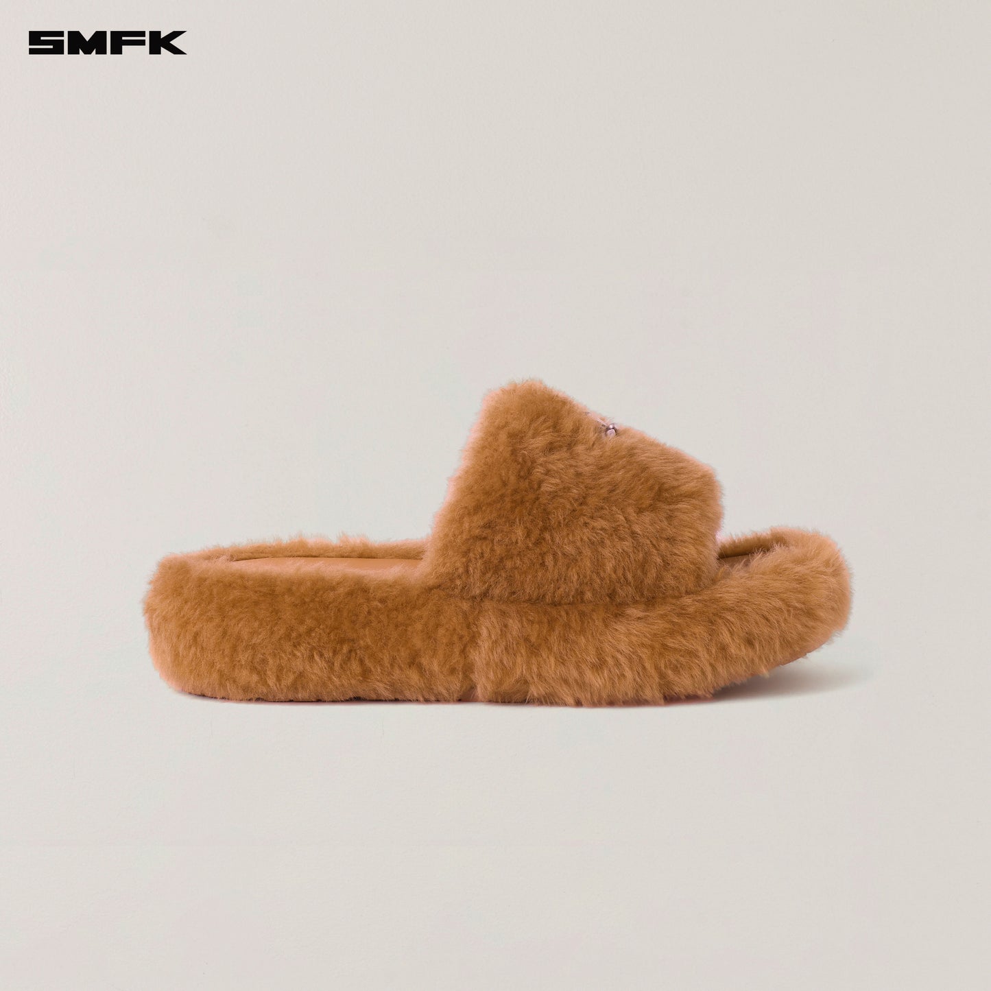 COMPASS MODE WOOL SHEARLING SLIPPER/ GINGER