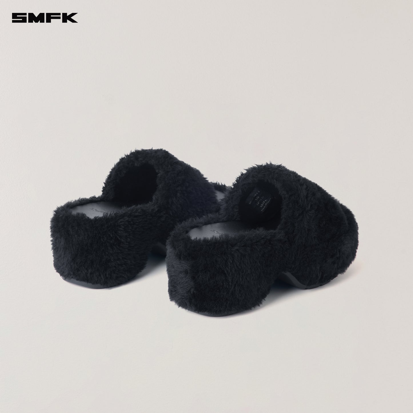 COMPASS MODE WOOL SHEARLING UNITY SLIPPER/HIGH/ WILD BLACK