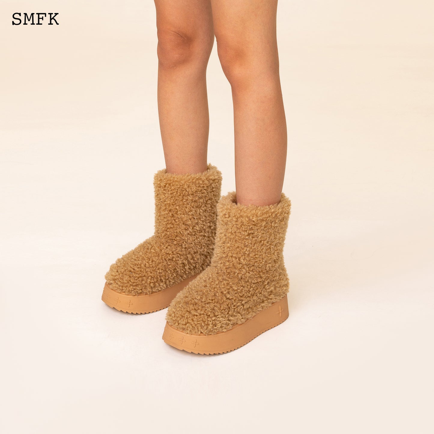 COMPASS WOOLLY WHEAT FLUFFY BOOTS