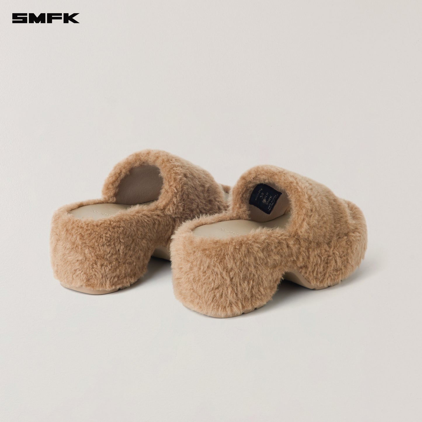 COMPASS MODE WOOL SHEARLING UNITY SLIPPER/HIGH/ SAND