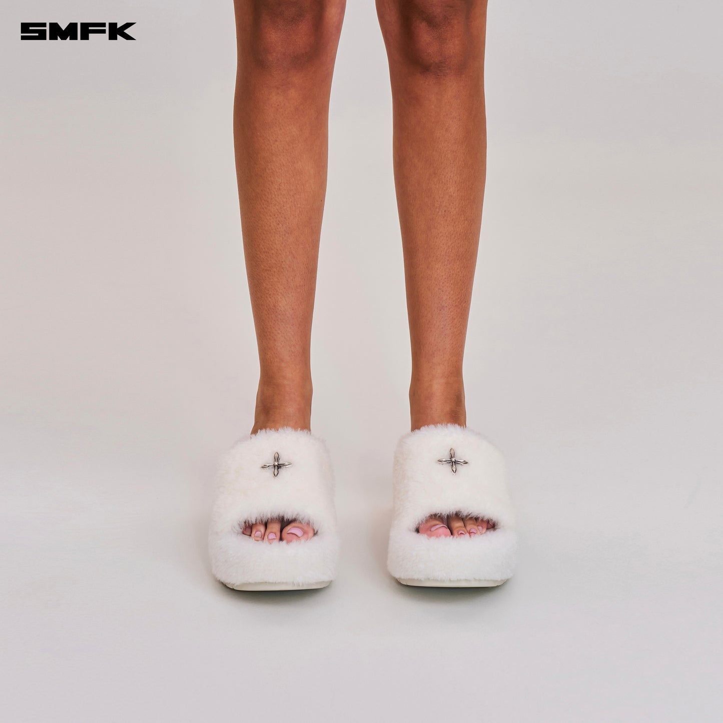 COMPASS MODE WOOL SHEARLING UNITY SLIPPER/HIGH/ SNOW MOUNTAIN WHITE