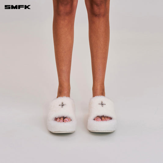 COMPASS MODE WOOL SHEARLING UNITY SLIPPER/HIGH/ SNOW MOUNTAIN WHITE