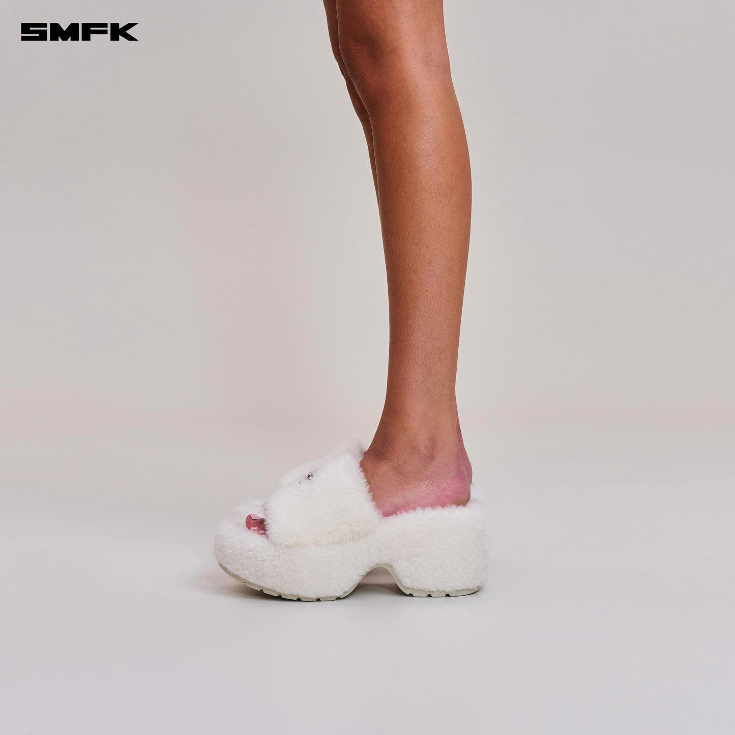 COMPASS MODE WOOL SHEARLING UNITY SLIPPER/HIGH/ SNOW MOUNTAIN WHITE