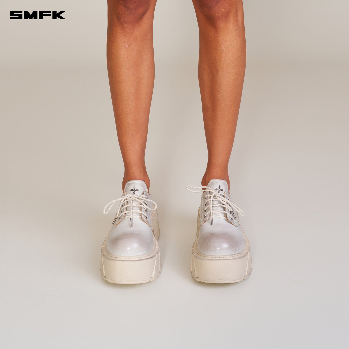 FUTURE MIRAGE LEATHER HIGH HEEL DERBY SNOW MOUNTAIN