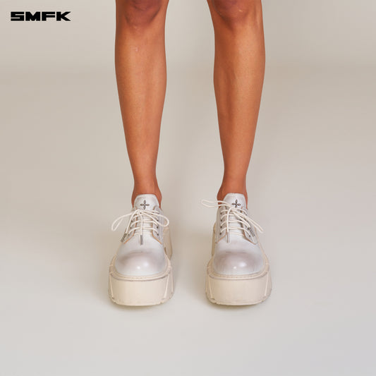 FUTURE MIRAGE LEATHER HIGH HEEL DERBY SNOW MOUNTAIN