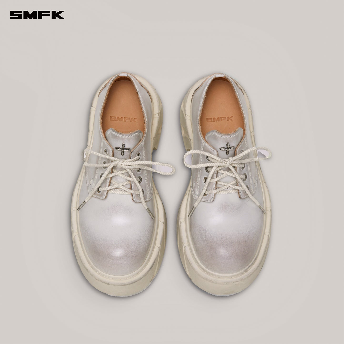 FUTURE MIRAGE LEATHER HIGH HEEL DERBY SNOW MOUNTAIN