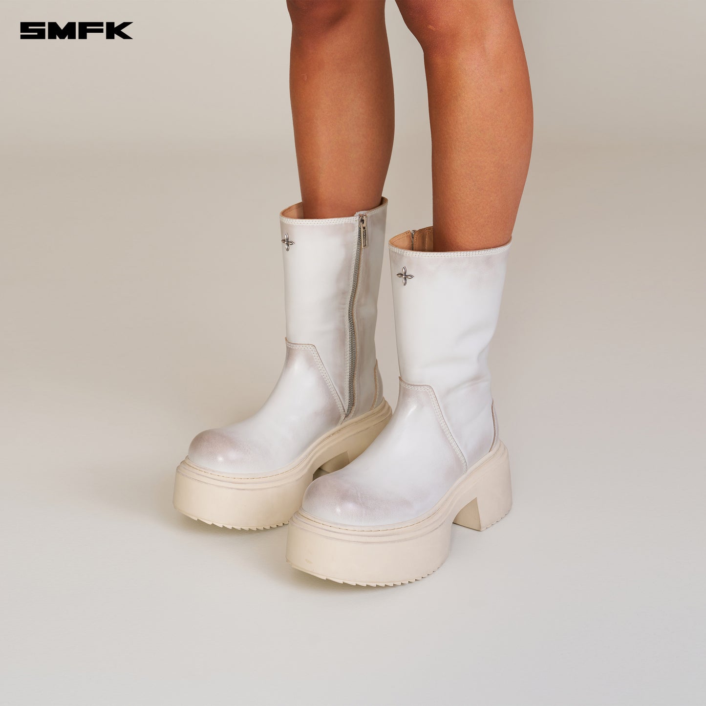 COMPASS MODE LEATHER RIDING BOOTS SNOW MOUNTAIN
