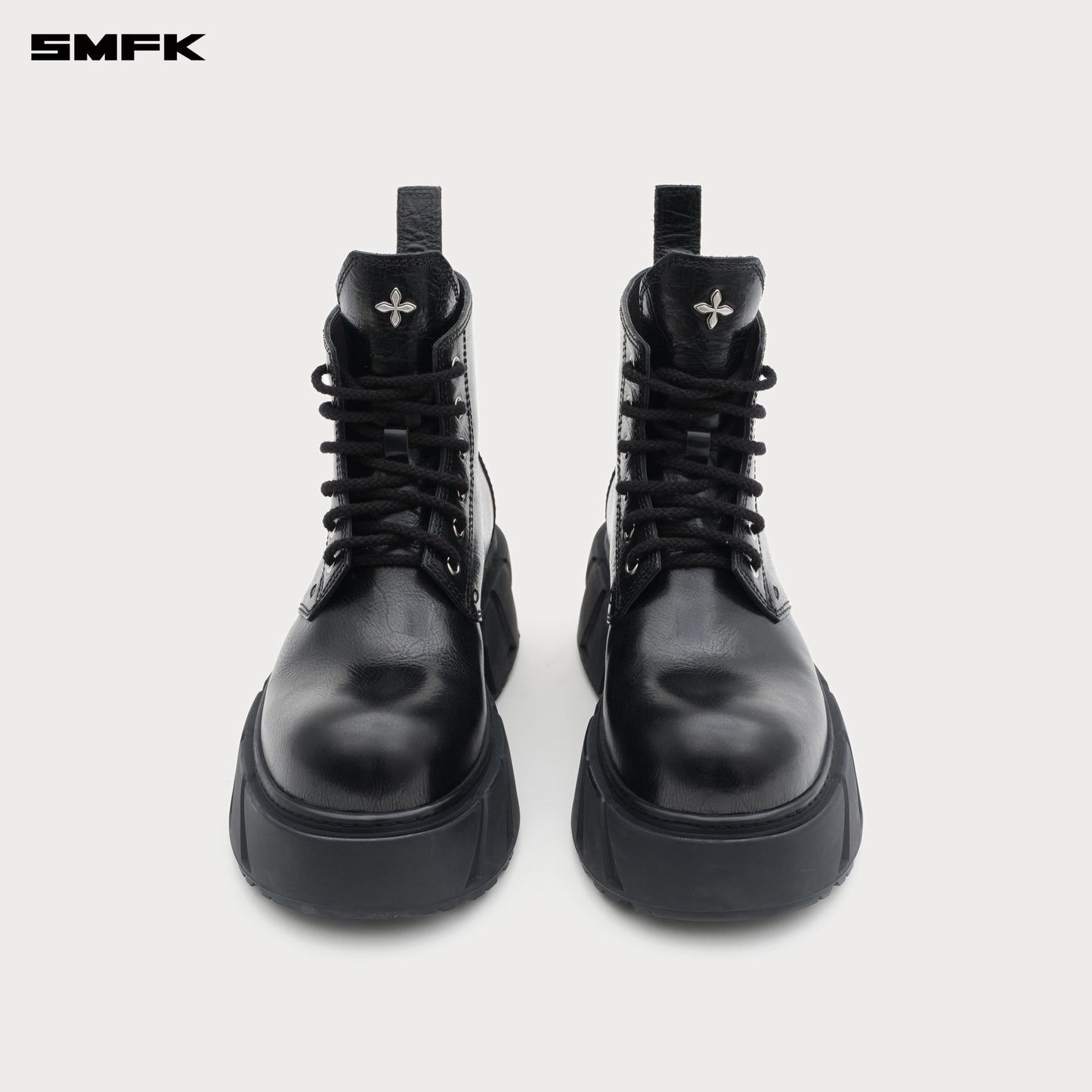 Future Mirage Leather Rider Boots Wild Black
