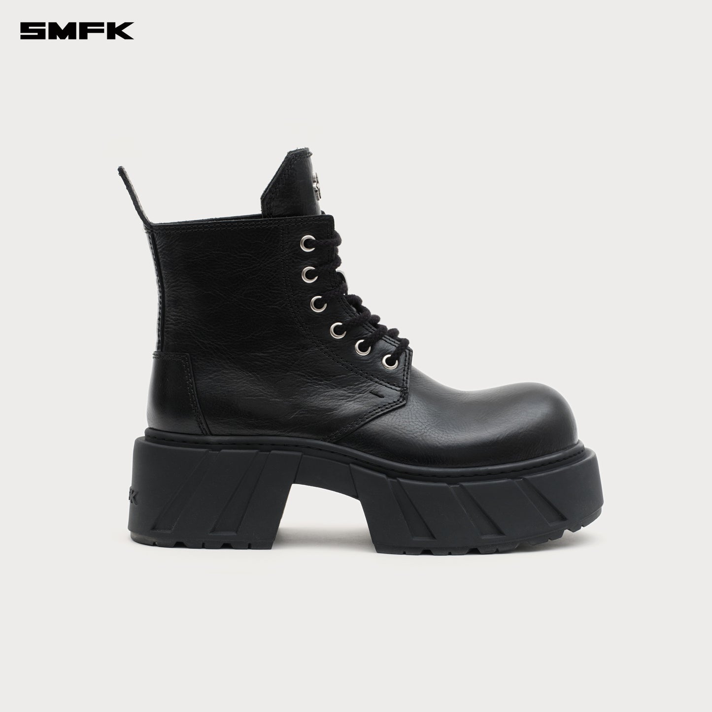 Future Mirage Leather Rider Boots Wild Black