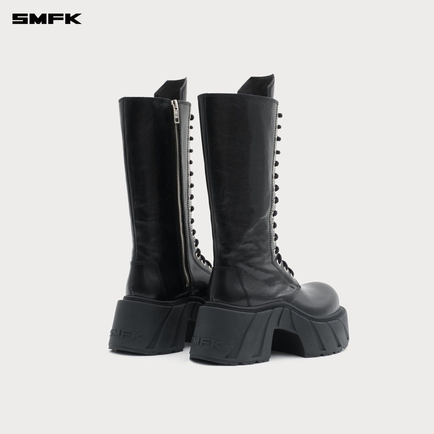 Future Mirage Leather High Rider Boots Wild Black
