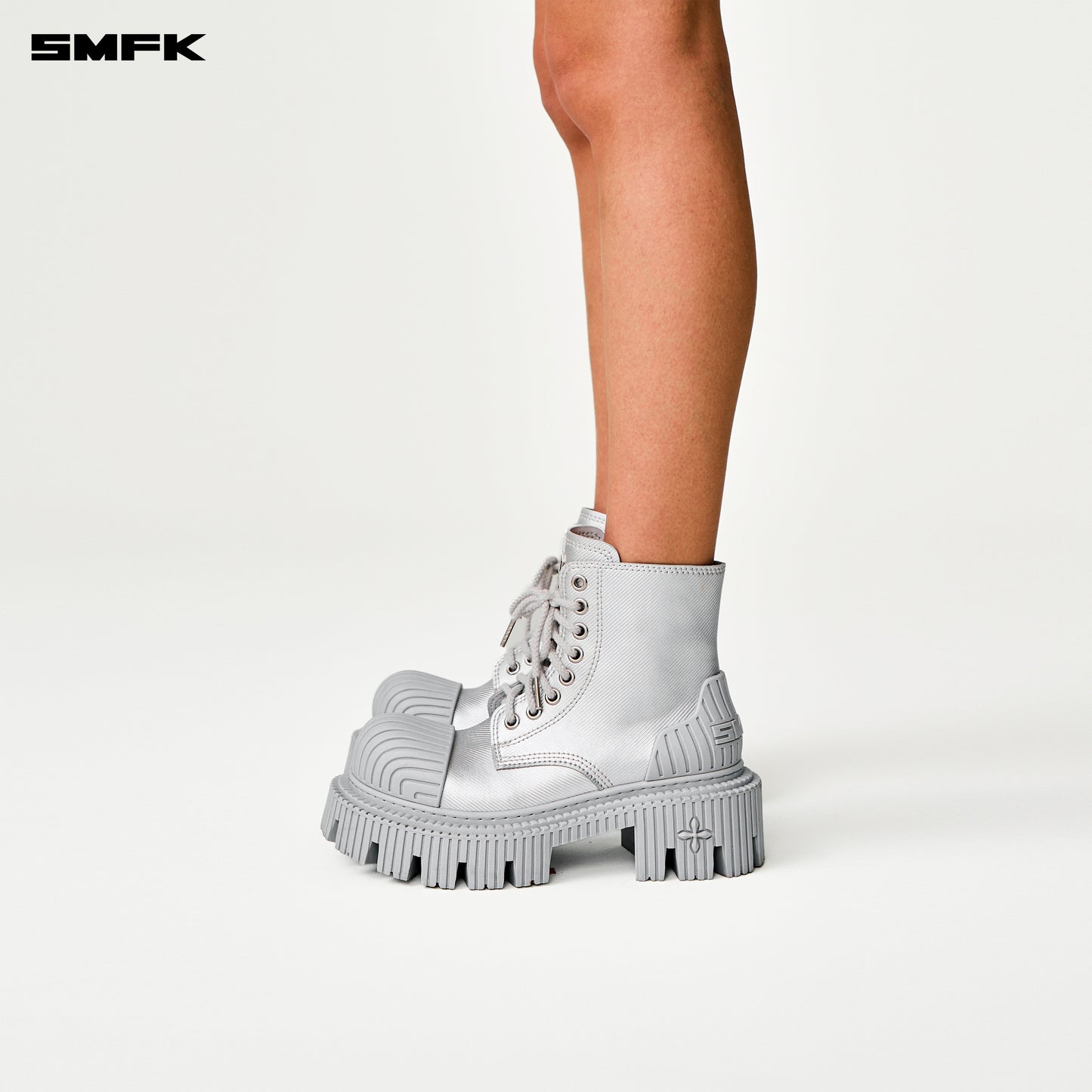 FUTURE RIPPLE Future Ripple biker boots Women's shoes - Space silver