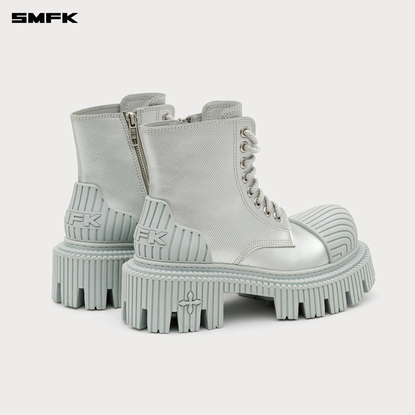 FUTURE RIPPLE Future Ripple biker boots Women's shoes - Space silver