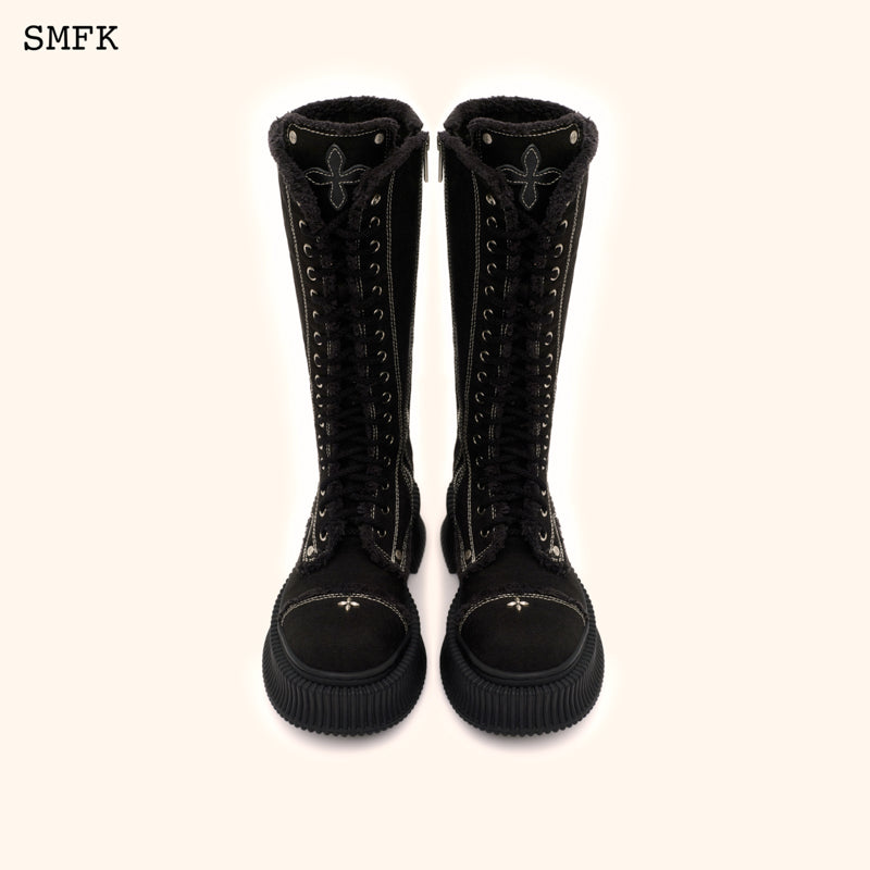 COMPASS DESERT BLACK COOKIES HIGH BOOTS