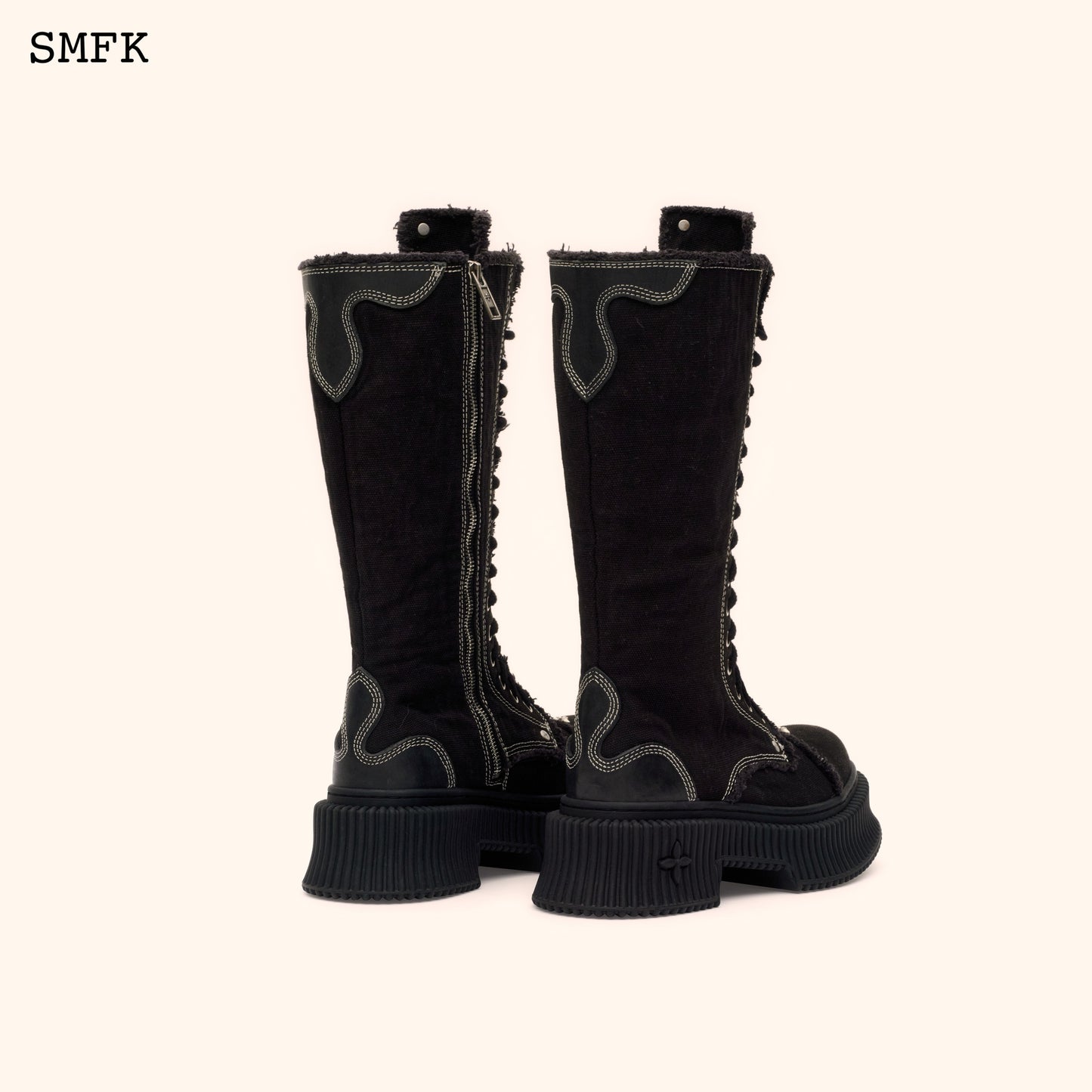 COMPASS DESERT BLACK COOKIES HIGH BOOTS