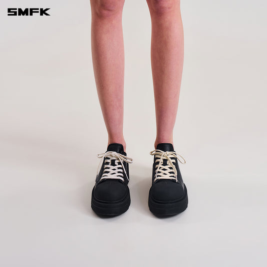 COMPASS MODE MIX THICK SNEAKER/LEATHER/ WILD BLACK