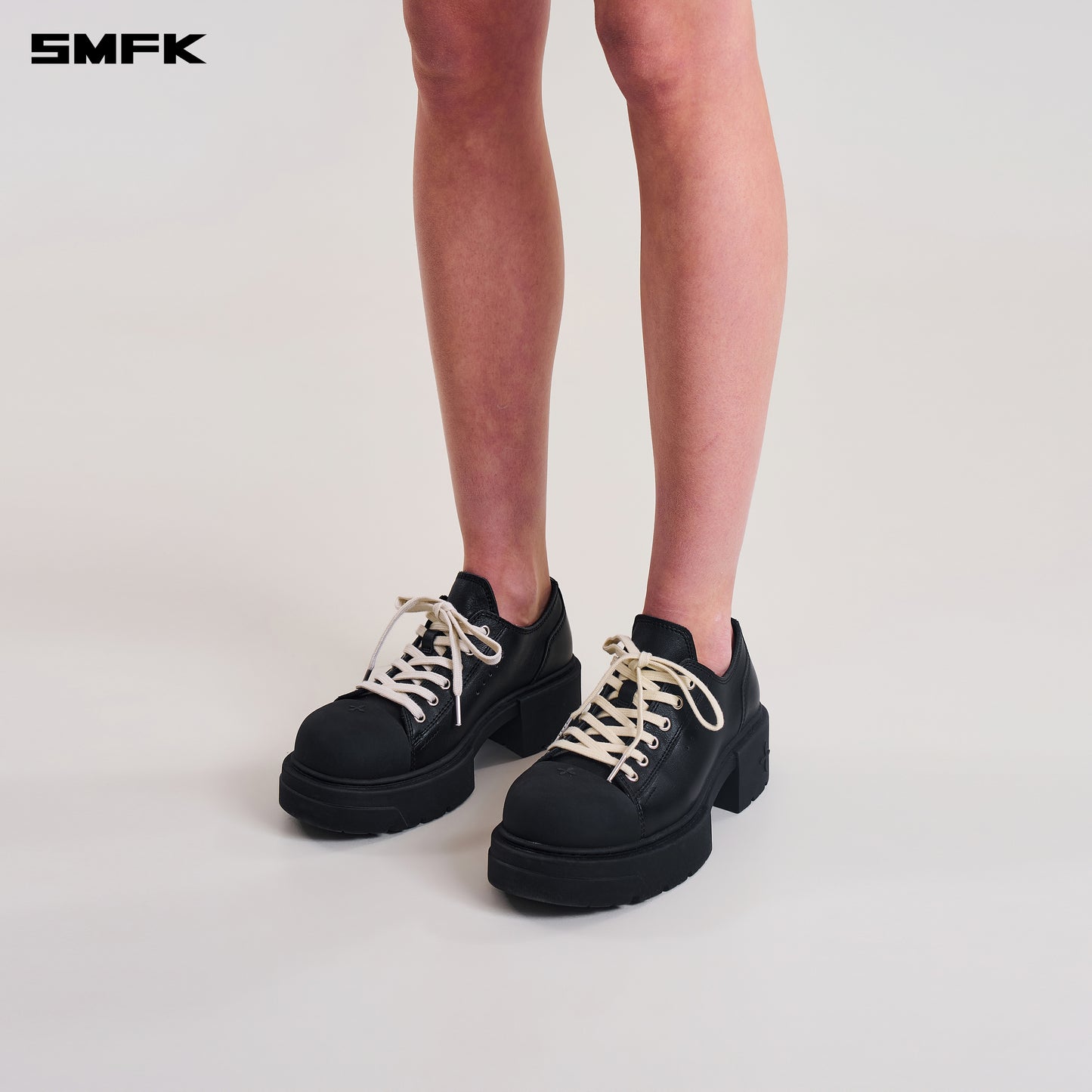 COMPASS MODE MIX THICK SNEAKER/LEATHER/ WILD BLACK
