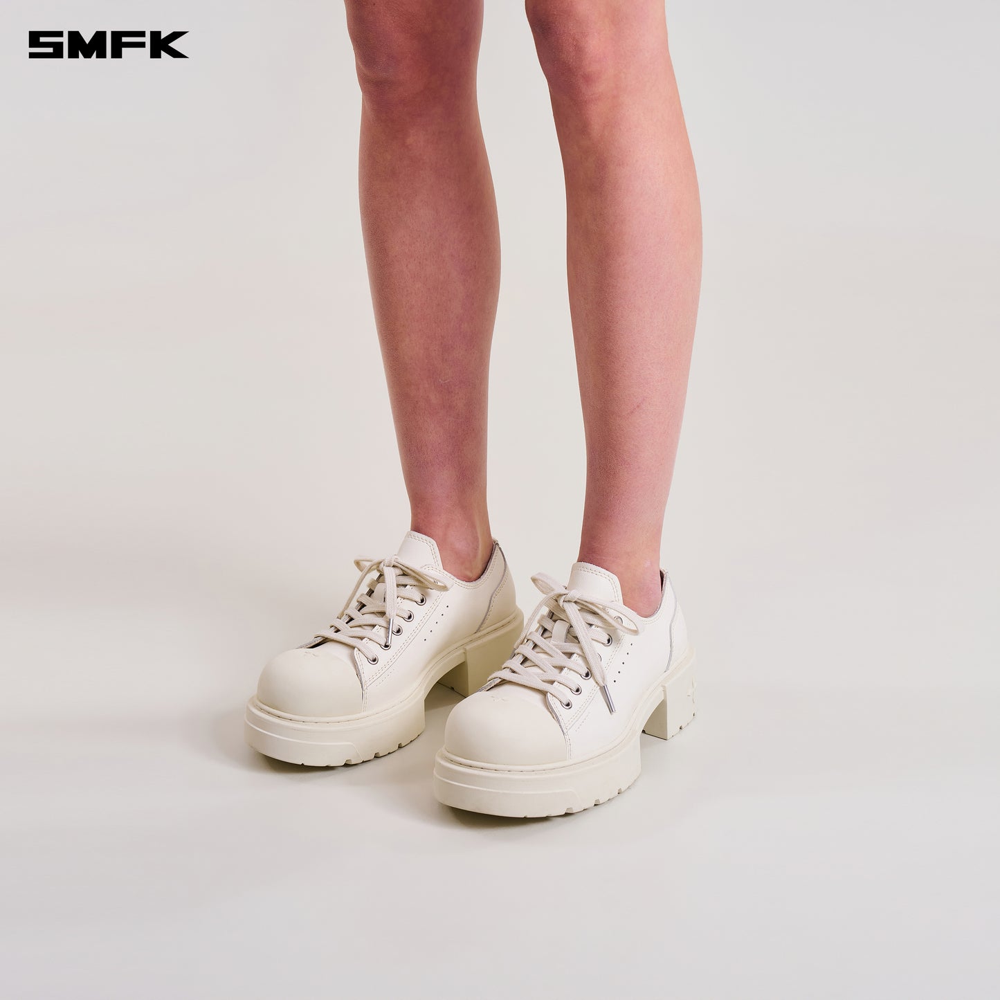 COMPASS MODE MIX THICK SNEAKER/LEATHER/ CLOUD WHITE
