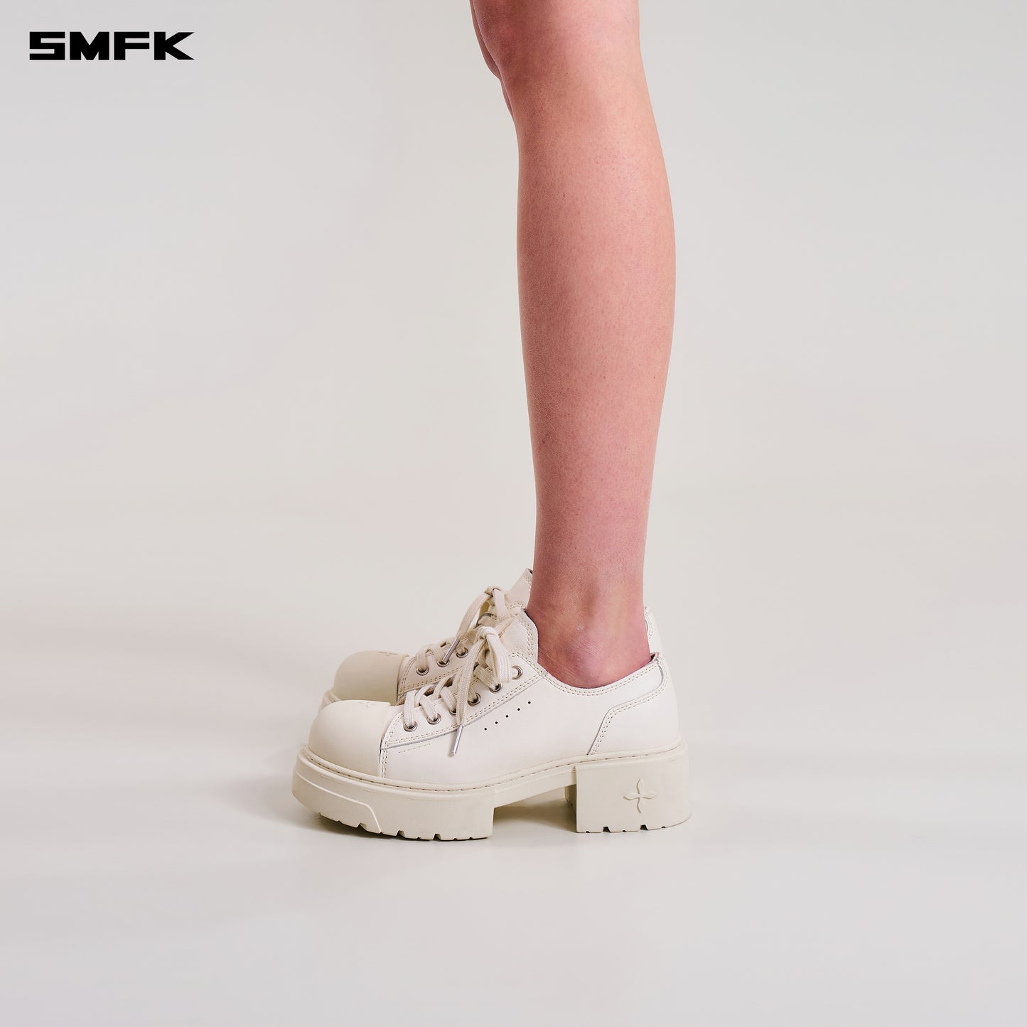 COMPASS MODE MIX THICK SNEAKER/LEATHER/ CLOUD WHITE