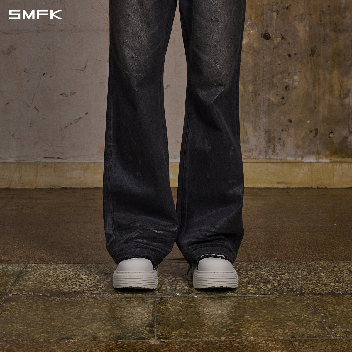 Core Leather Platform Sneakers / Men's