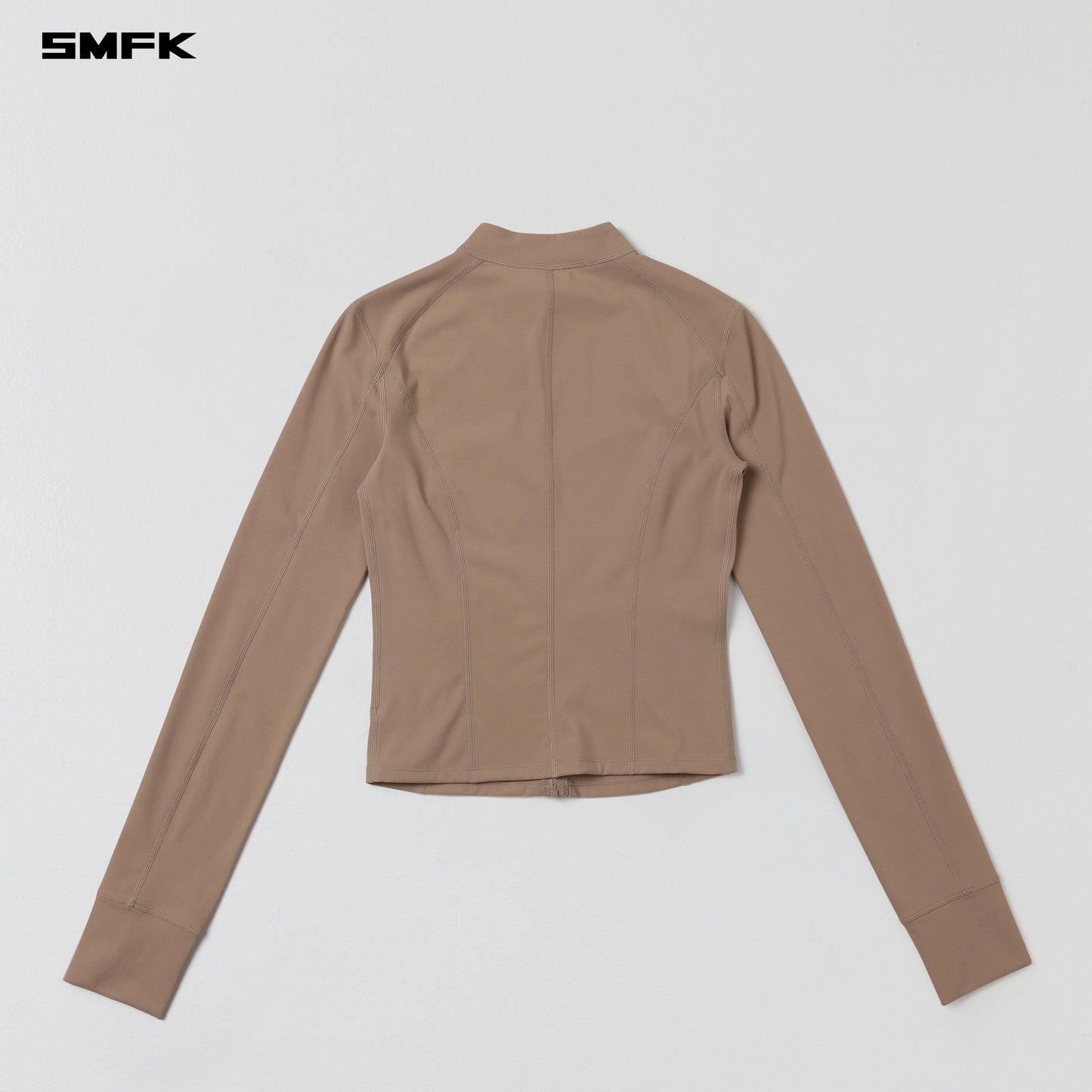 FOCUS GYM JACKET/Lycra Nylon - WILD BROWN