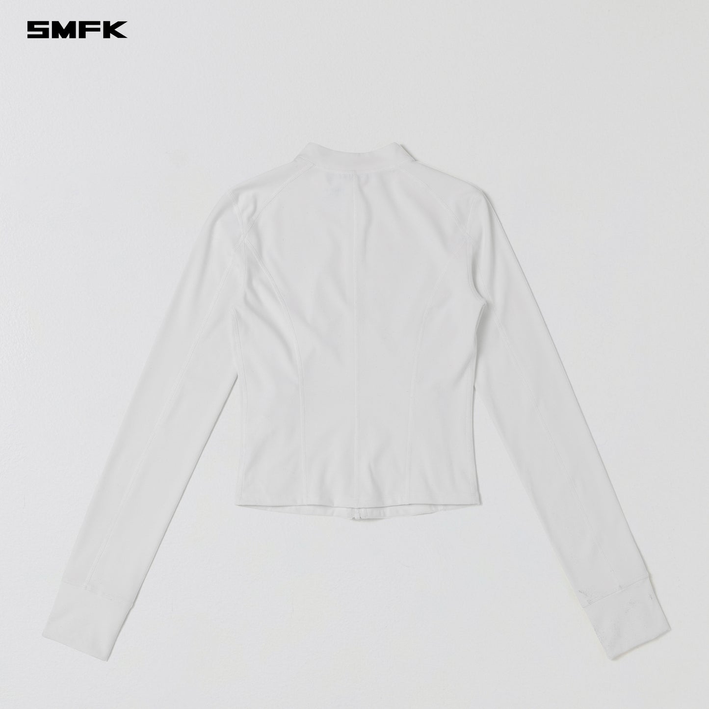 FOCUS GYM JACKET/Lycra Nylon - CLOUD WHITE