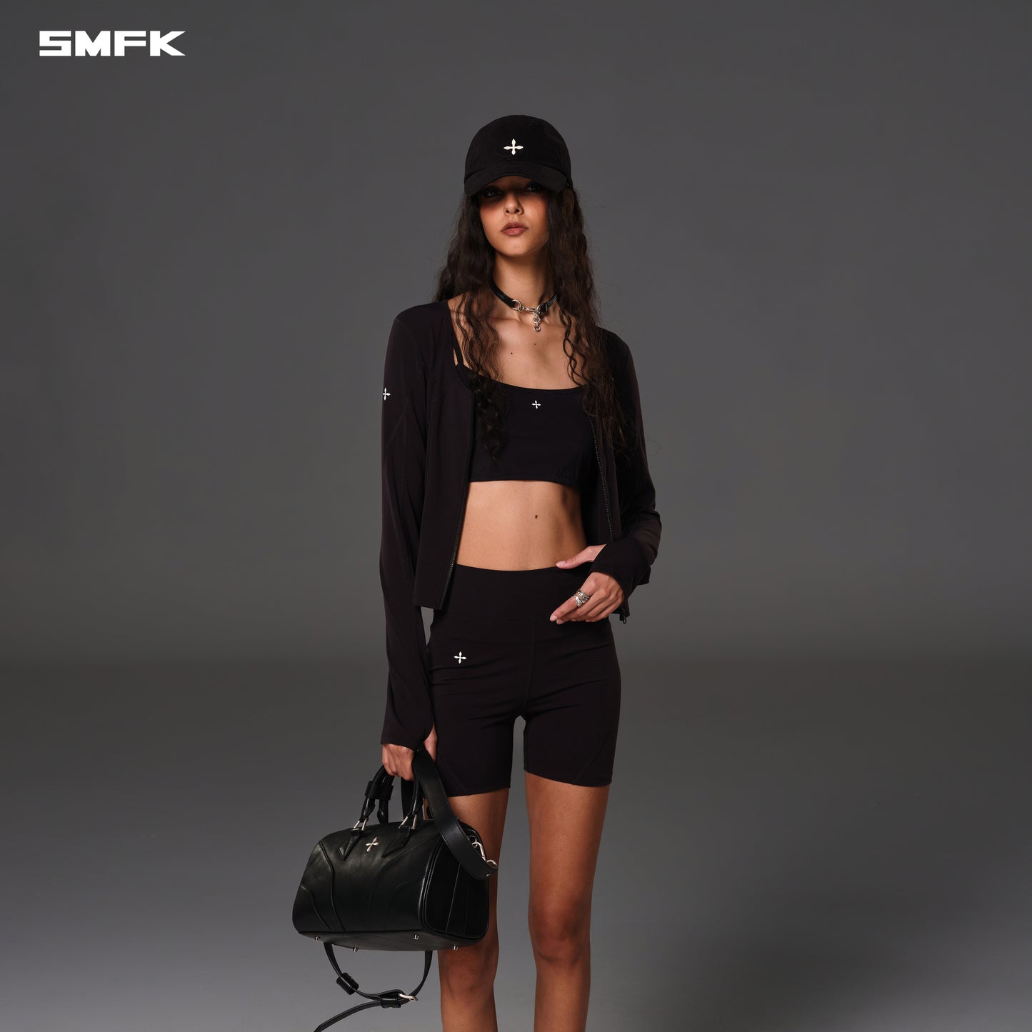 FOCUS GYM CARDIGAN/Lycra Nylon - WILD BLACK