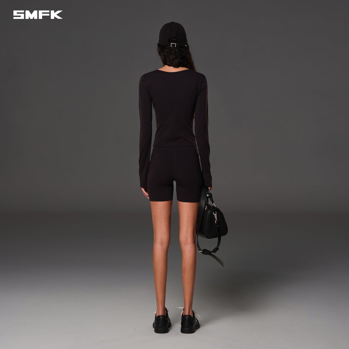 FOCUS GYM CARDIGAN/Lycra Nylon - WILD BLACK