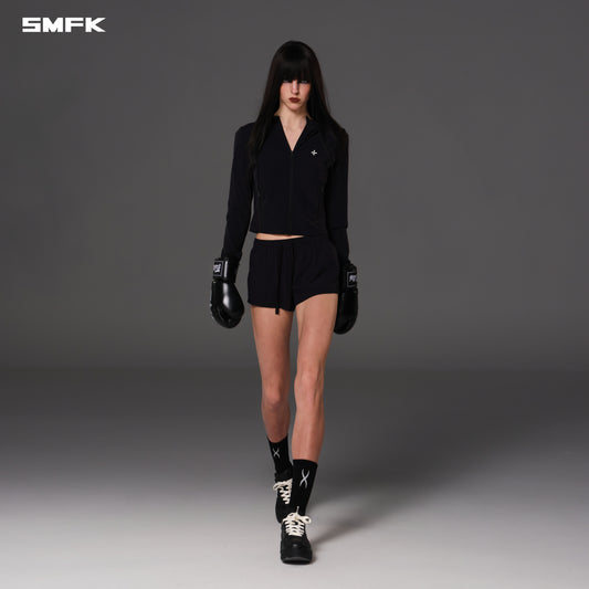 FOCUS OD SLIM HOODIE/E-Nylon - WILD BLACK