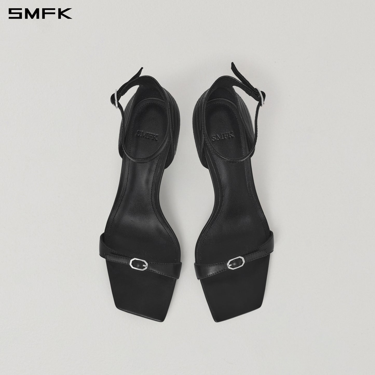 MIRAGE PRISM STRAP LEATHER SANDAL/8cm