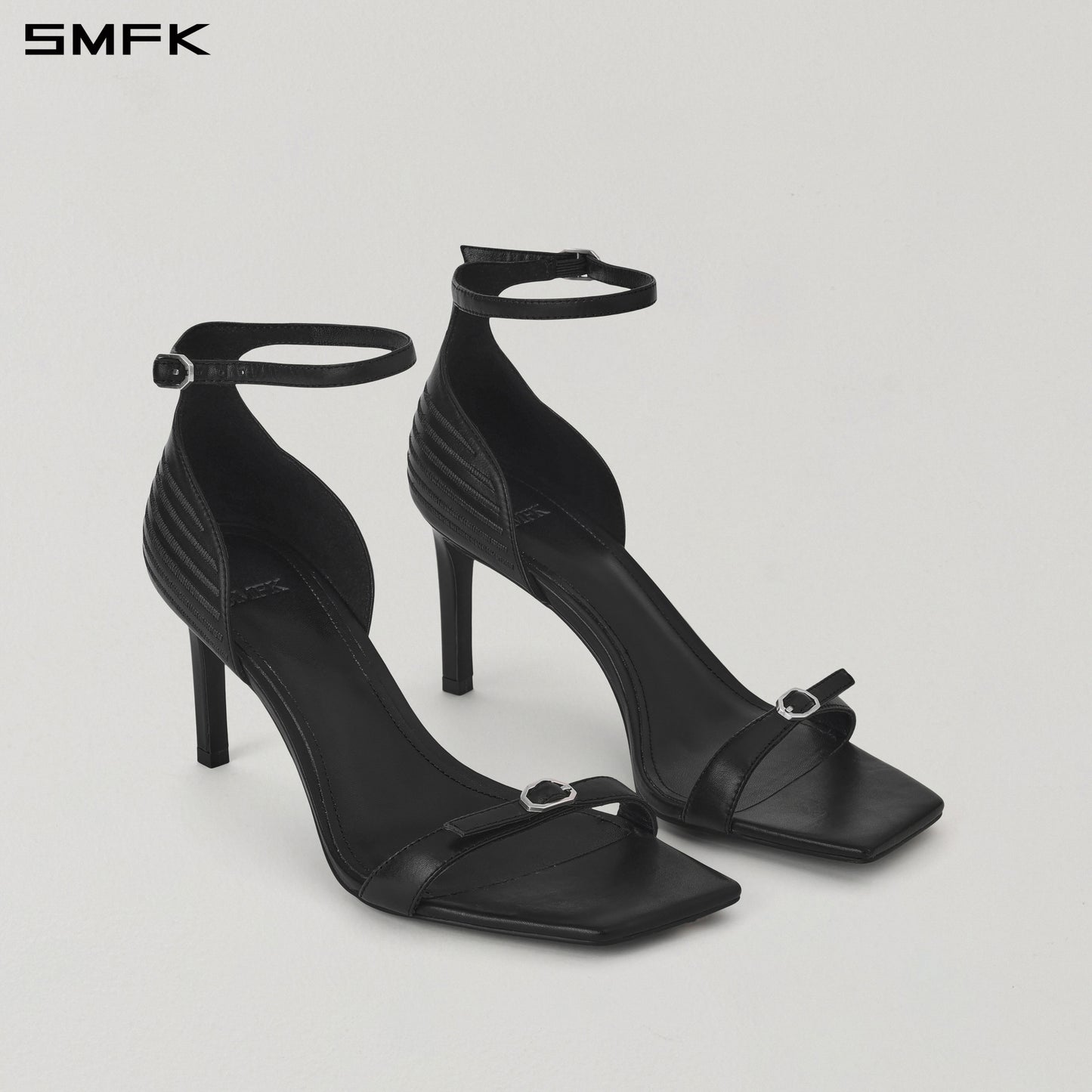 MIRAGE PRISM STRAP LEATHER SANDAL/8cm