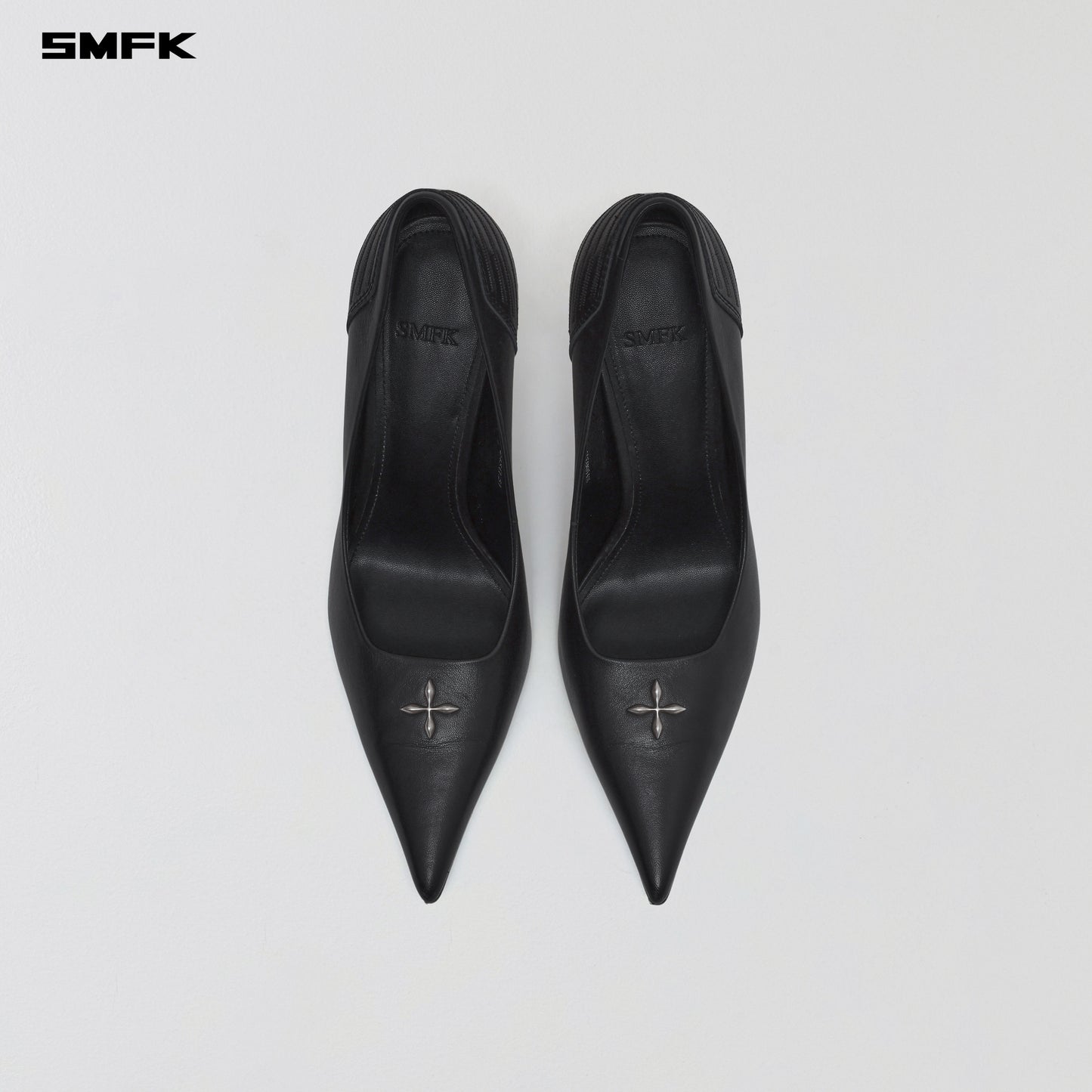 MIRAGE LEATHER HIGH HEELS/10cm - WILD BLACK