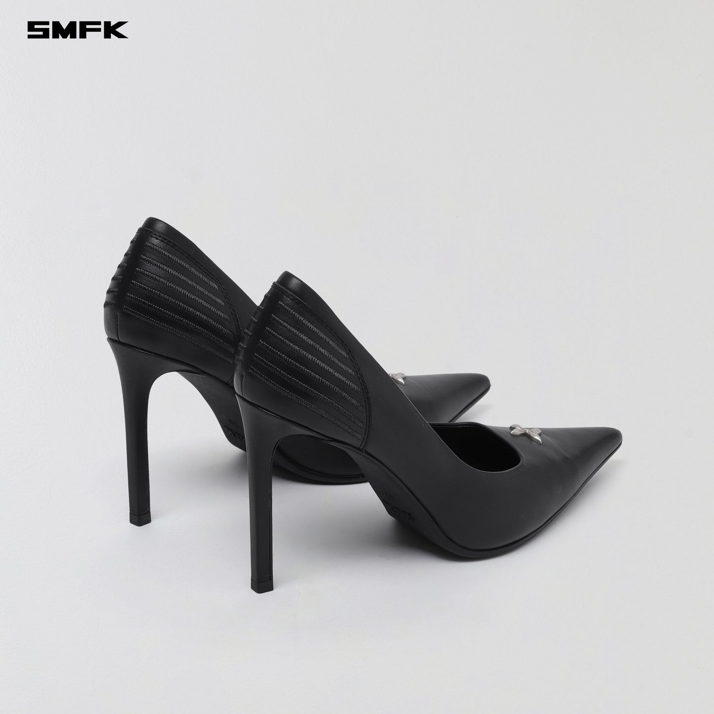 MIRAGE LEATHER HIGH HEELS/10cm - WILD BLACK