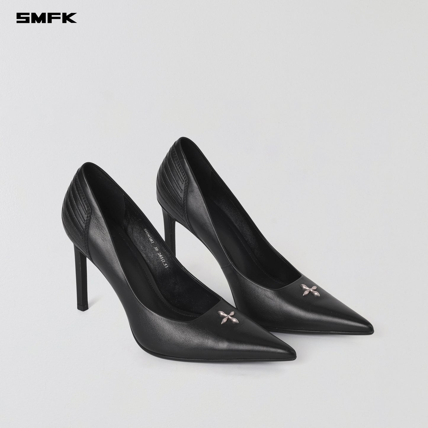 MIRAGE LEATHER HIGH HEELS/10cm - WILD BLACK