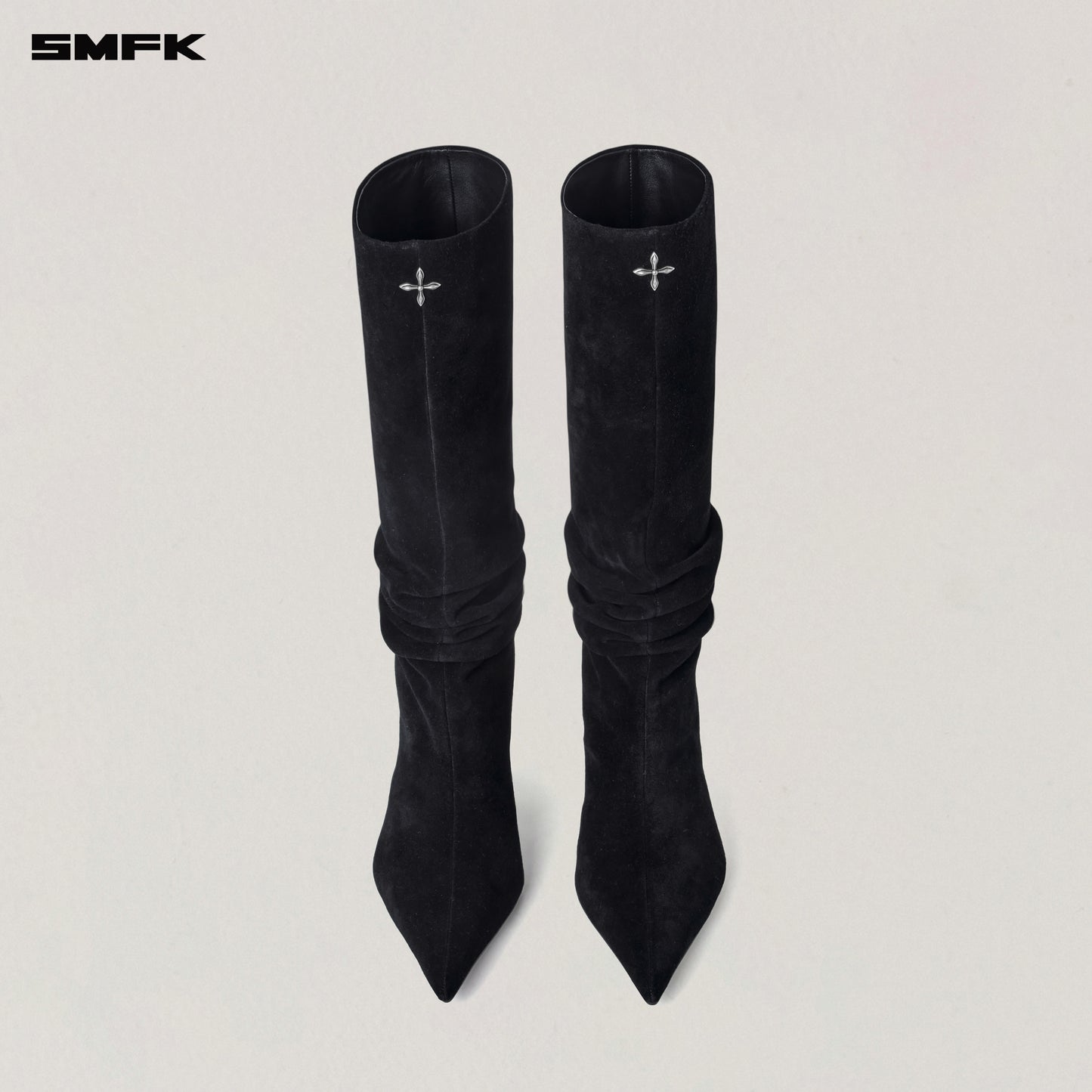 RAGE WILD HURRICANE LEATHER HIGH-HEEL BOOTS/ WILD BLACK