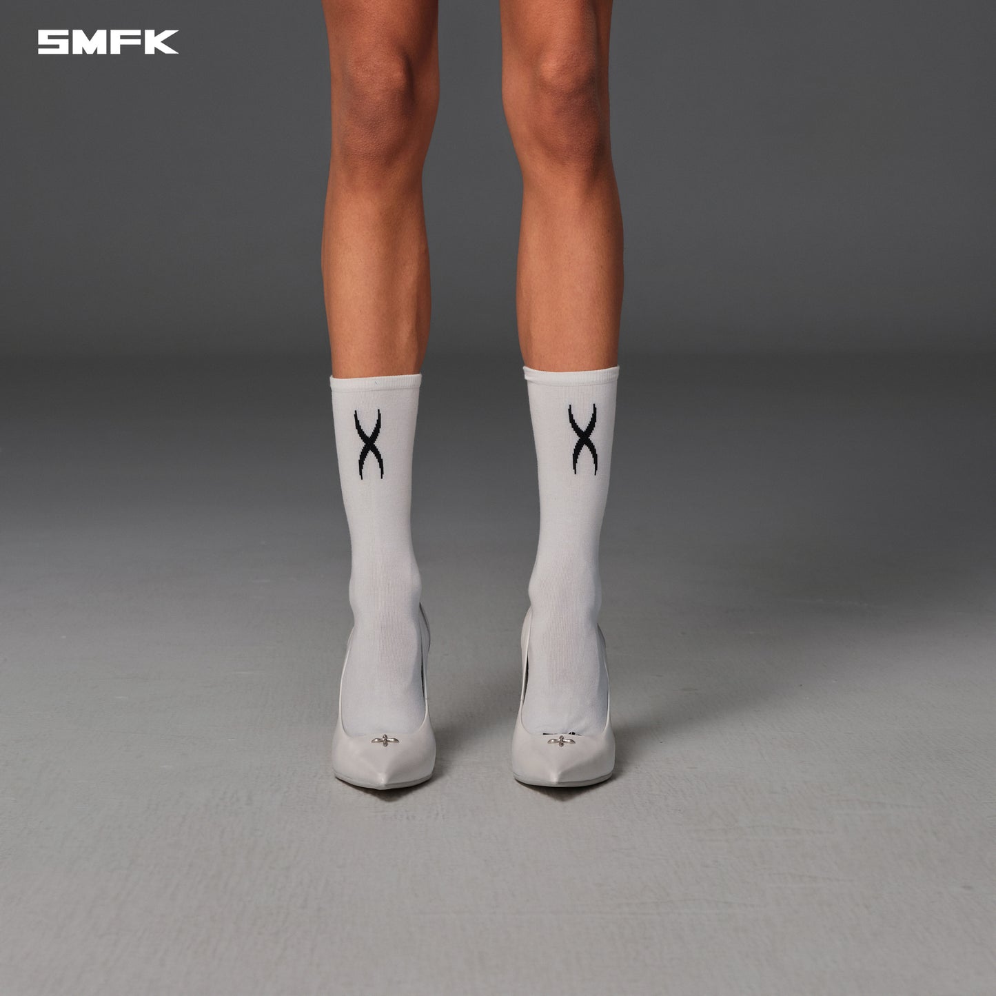 POISE SPORTS SOCKS/LONG-STAPLE COTTON+LYCRA - CLOUD WHITE