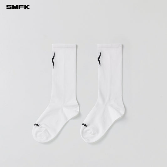 POISE SPORTS SOCKS/LONG-STAPLE COTTON+LYCRA - CLOUD WHITE