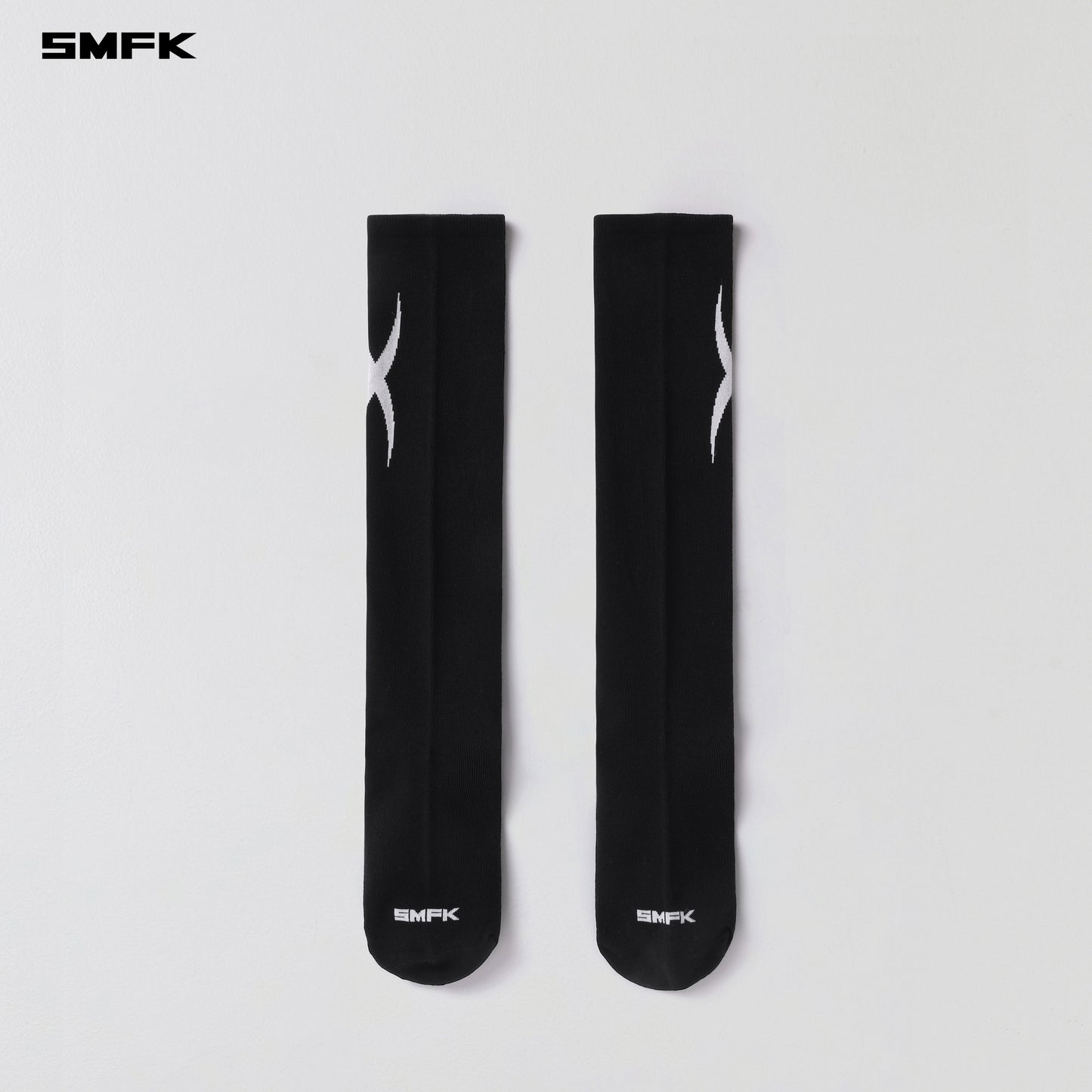 POISE MIDDLE SPORTS SOCKS/LONG-STAPLE COTTON+LYCRA - WILD BLACK