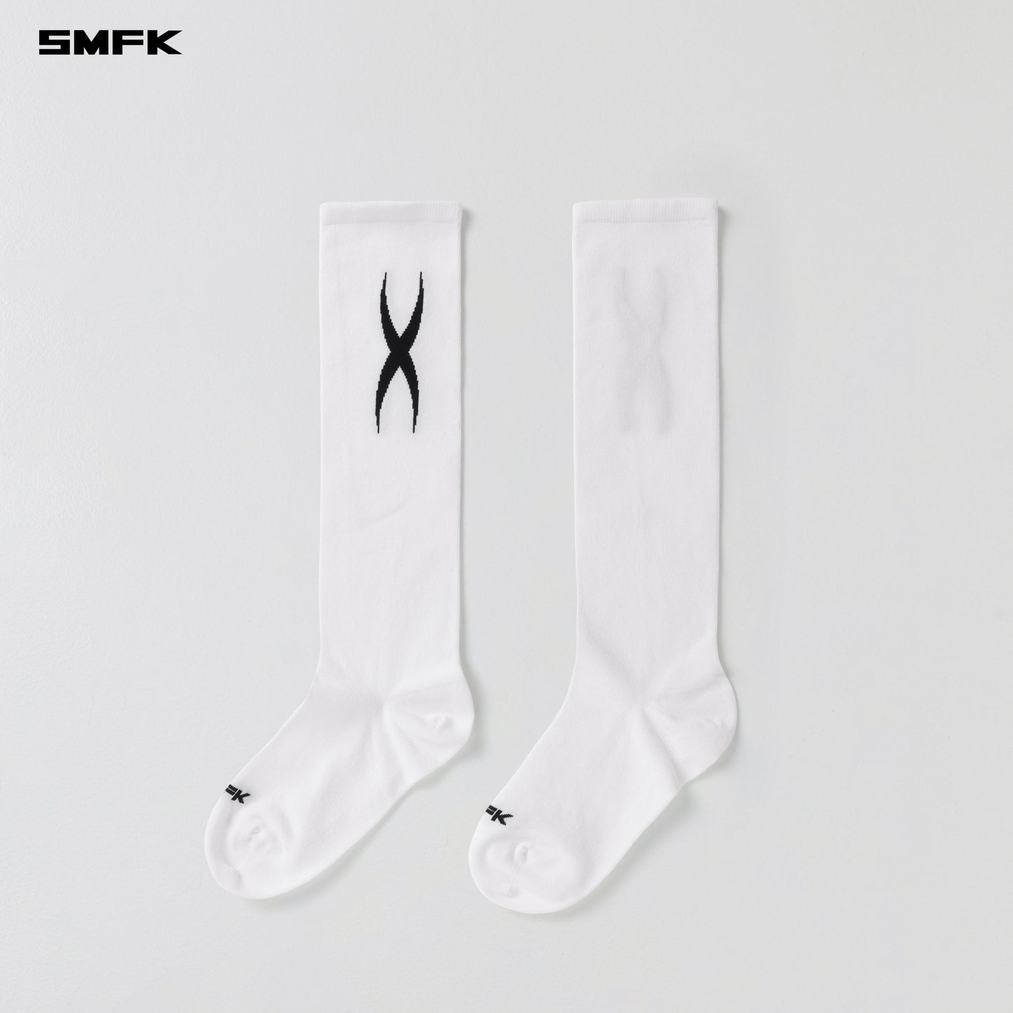 POISE MIDDLE SPORTS SOCKS/LONG-STAPLE COTTON+LYCRA - CLOUD WHITE