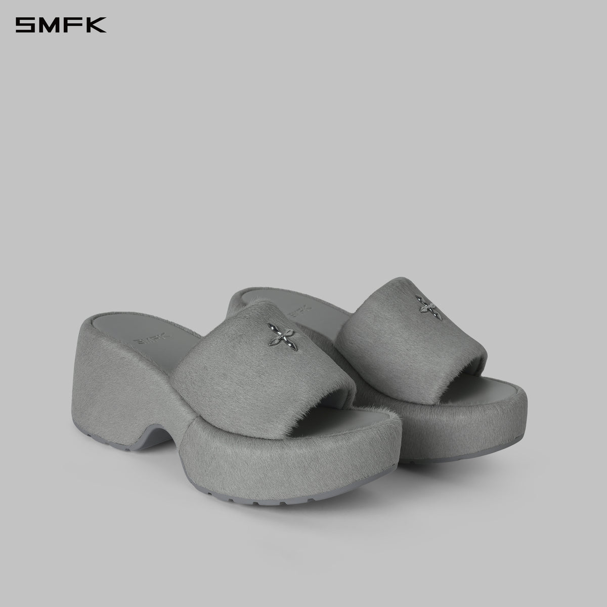 PRISM WORLD LEATHER HEELED SLIDES