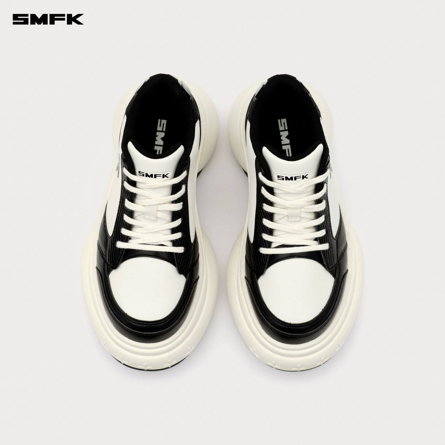 FUTURE RIPPLE heeled sneakers Women's Shoes - black and white