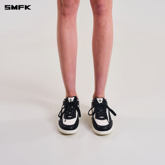 MIRAGE-S LEATHER MULTI SNEAKER/ BLACK WHITE